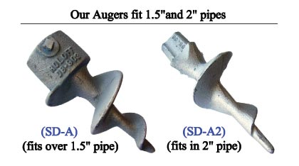 Marine Dock Anchoring Augers